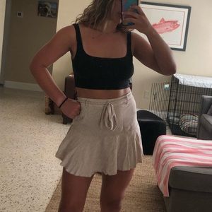 Urban Romantics Blush Polka Dot Mini Skirt